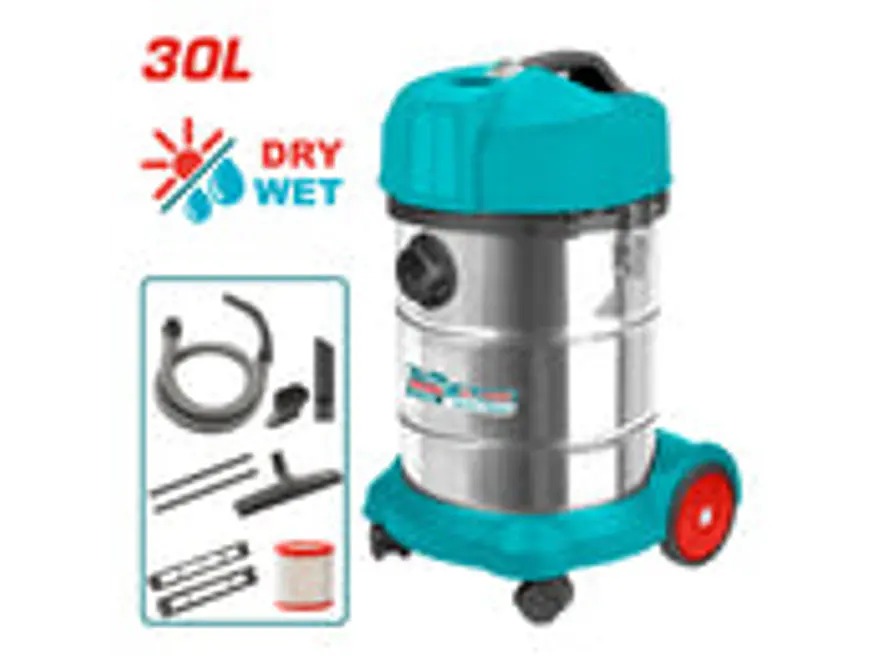 Aspiradora y Sopladora Industrial TOTAL UTVC14301 30L 1400W Húmedo y Seco - Foto 3 | aztools.co