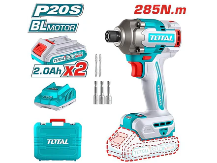 Atornillador de Impacto Inalámbrico 20V TOTAL UTIRLI2028 170Nm Kit Industrial - Foto 1 | aztools.co
