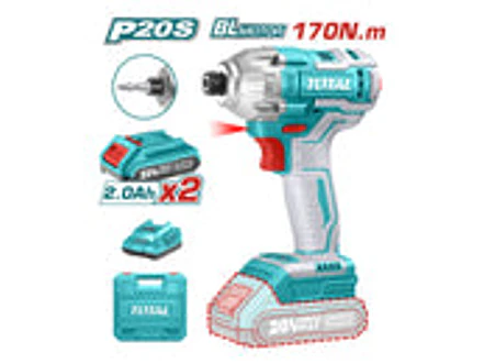 Atornillador de Impacto Inalámbrico 20V TOTAL UTIRLI2017 170Nm Kit Industrial - Foto 2 | aztools.co