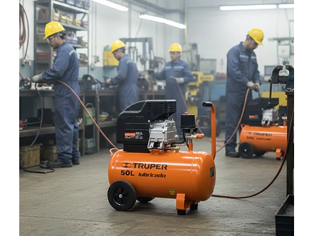 Compresor de aire 50 Litros Truper 15007, lubricado, 3-1/2HP potencia máxima, 120 V  - Foto 5 | aztools.co