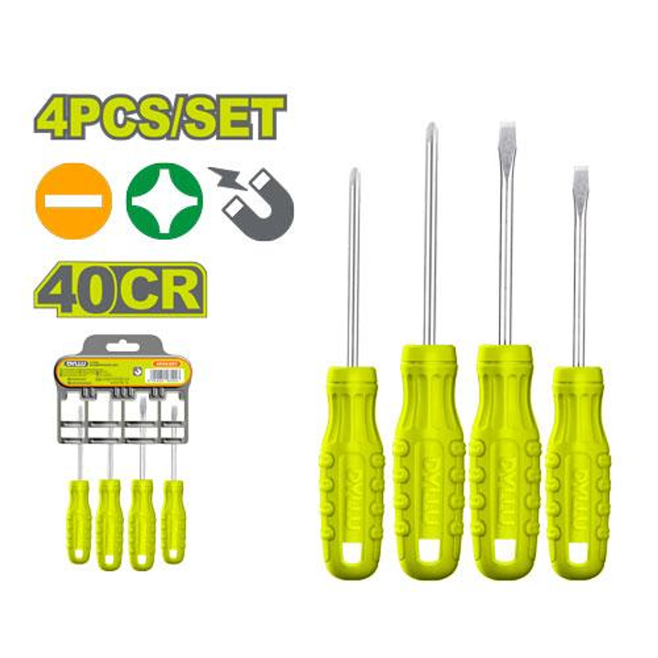 Juego Destornilladores 1/4X4