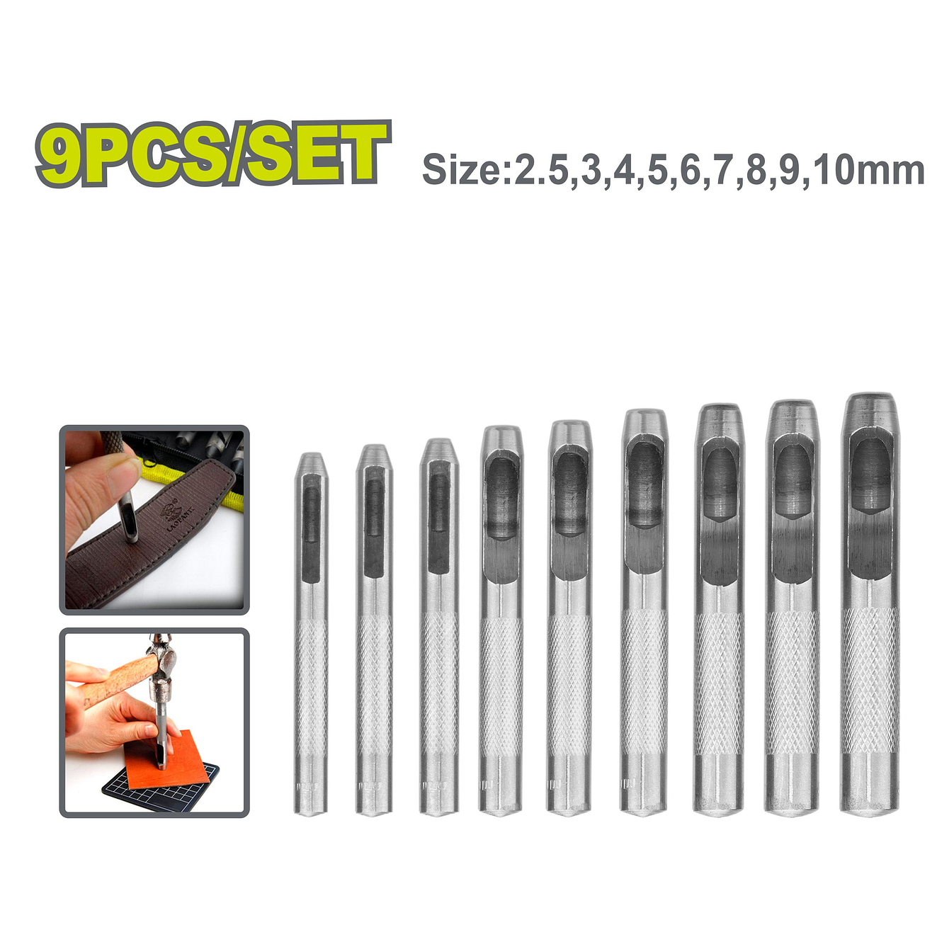 Juego de Punzones DYLLU DTCC7509 9 Pzs