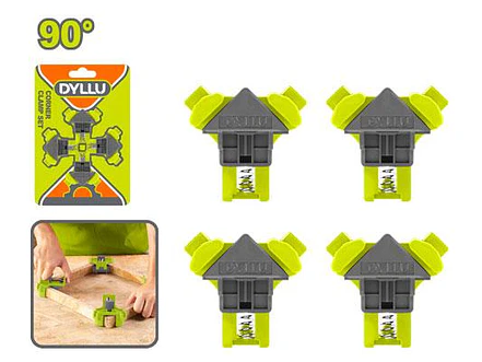 Juego de Prensas de Esquina 90° DYLLU DTCZ6E01 4 Piezas - Envío a todo Colombia | aztools.co