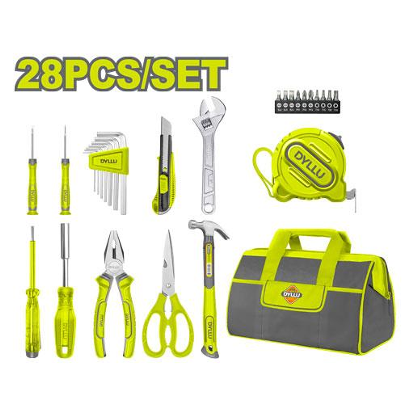 Juego de Herramientas Manuales DYLLU DTHS1M28 24 Pzs