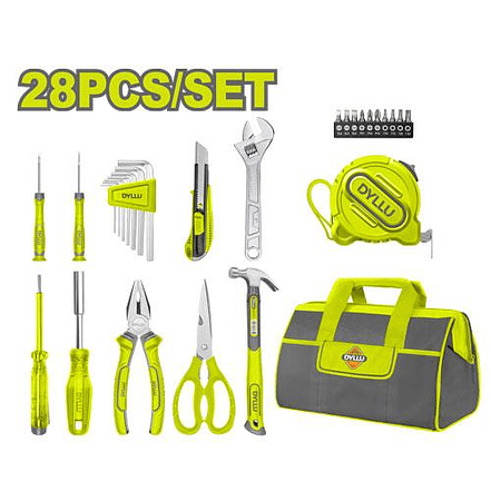 Juego de Herramientas Manuales DYLLU DTHS1M28 24 Pzs