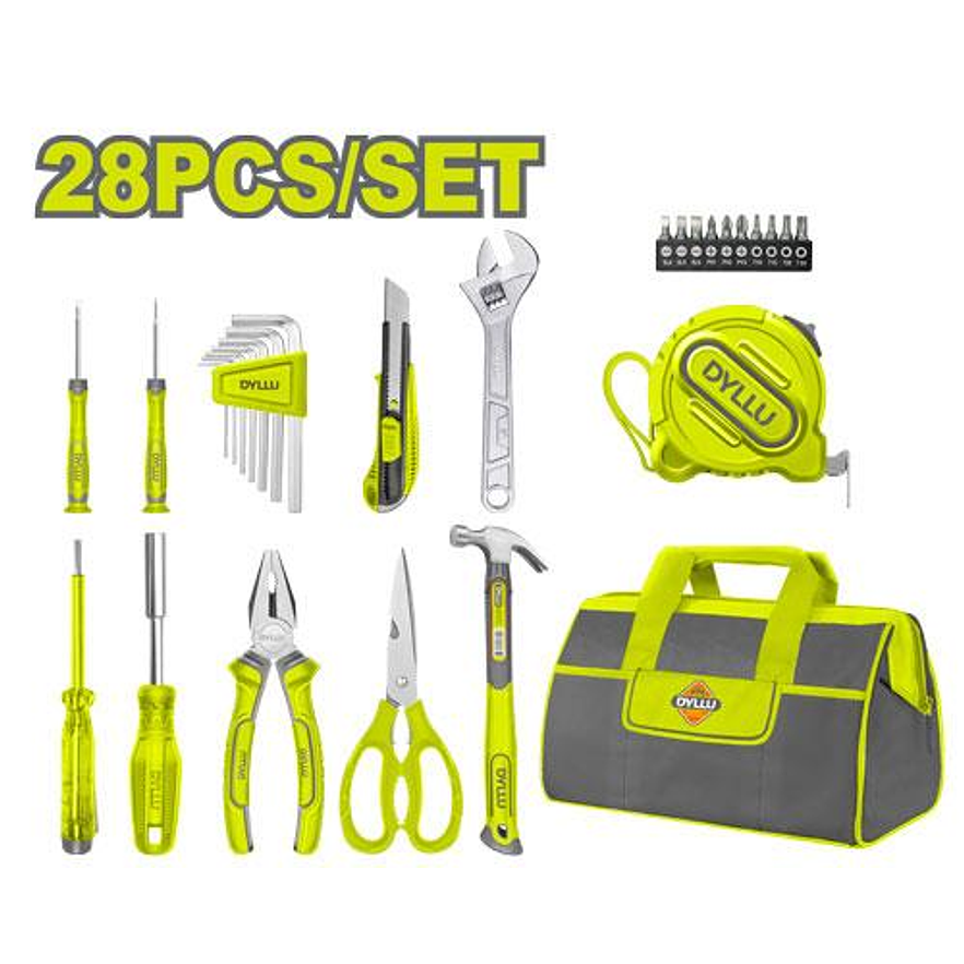 Juego de Herramientas Manuales DYLLU DTHS1M28 24 Pzs - Envío a todo Colombia | aztools.co