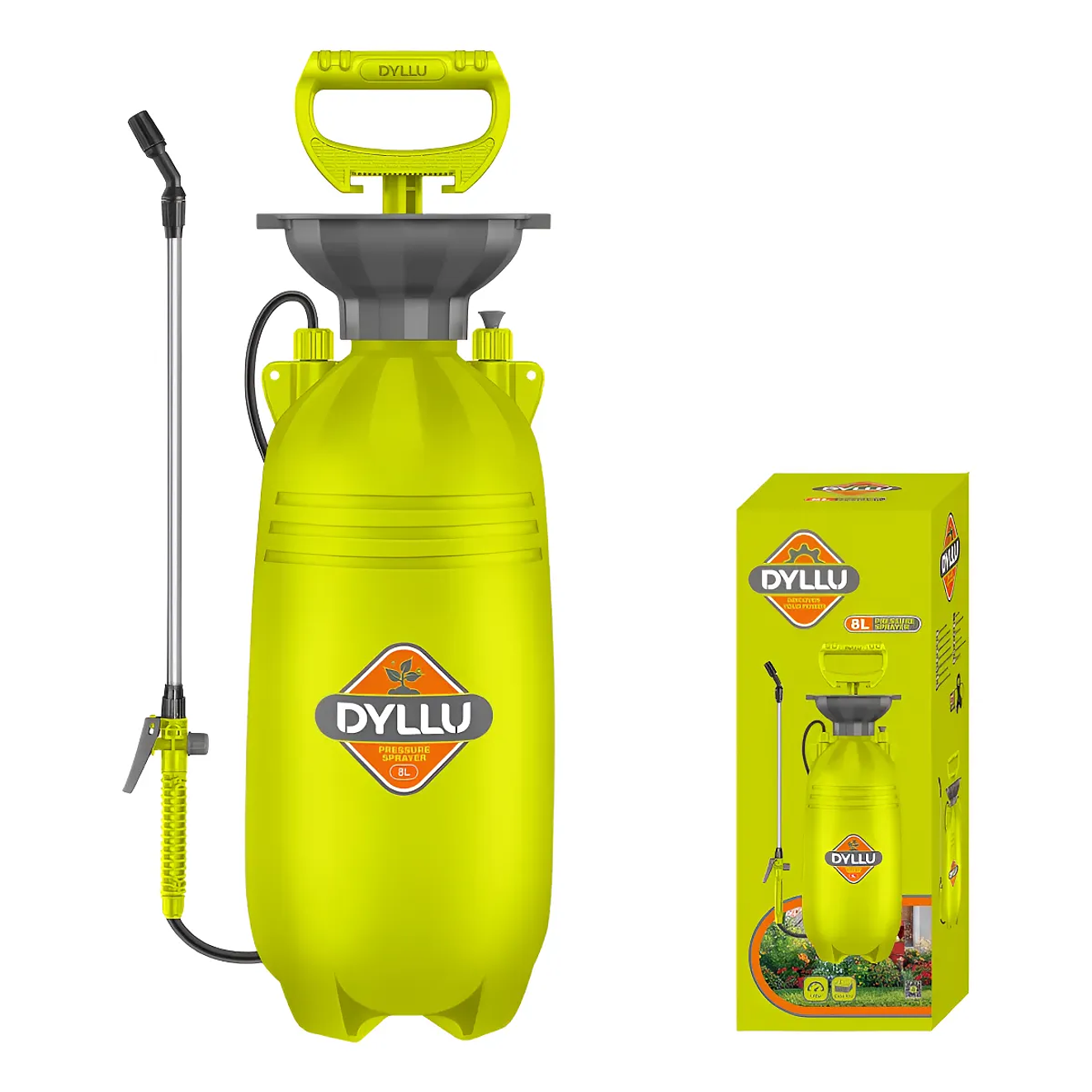 Fumigadora Pulverizador de Presión 60° DYLLU DTRS1580 Boquilla Regulable 1
