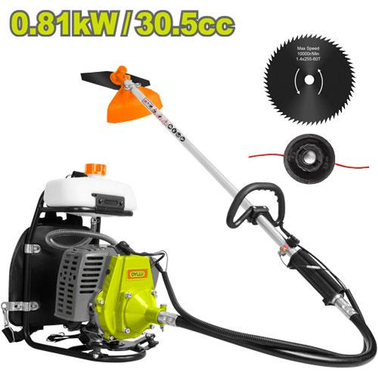 Guadañadora a Gasolina Espalda  1HP 30.5CC DYLLU DTGM2A30  1