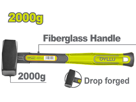 Porra 4 lb DYLLU DTHM2320 Mango Fibra de Vidrio - Envío a todo Colombia | aztools.co