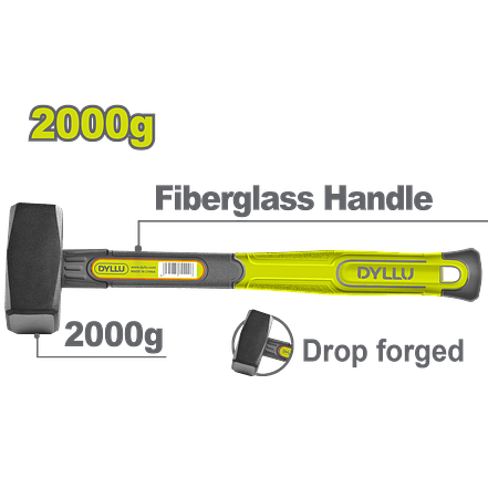 Porra 4 lb DYLLU DTHM2320 Mango Fibra de Vidrio