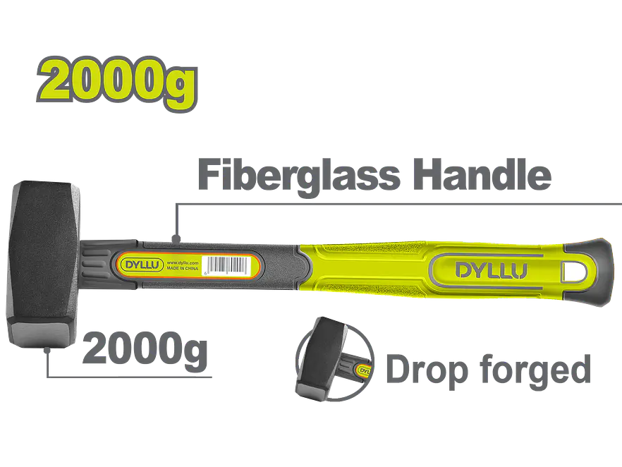 Porra 4 lb DYLLU DTHM2320 Mango Fibra de Vidrio - Envío a todo Colombia | aztools.co
