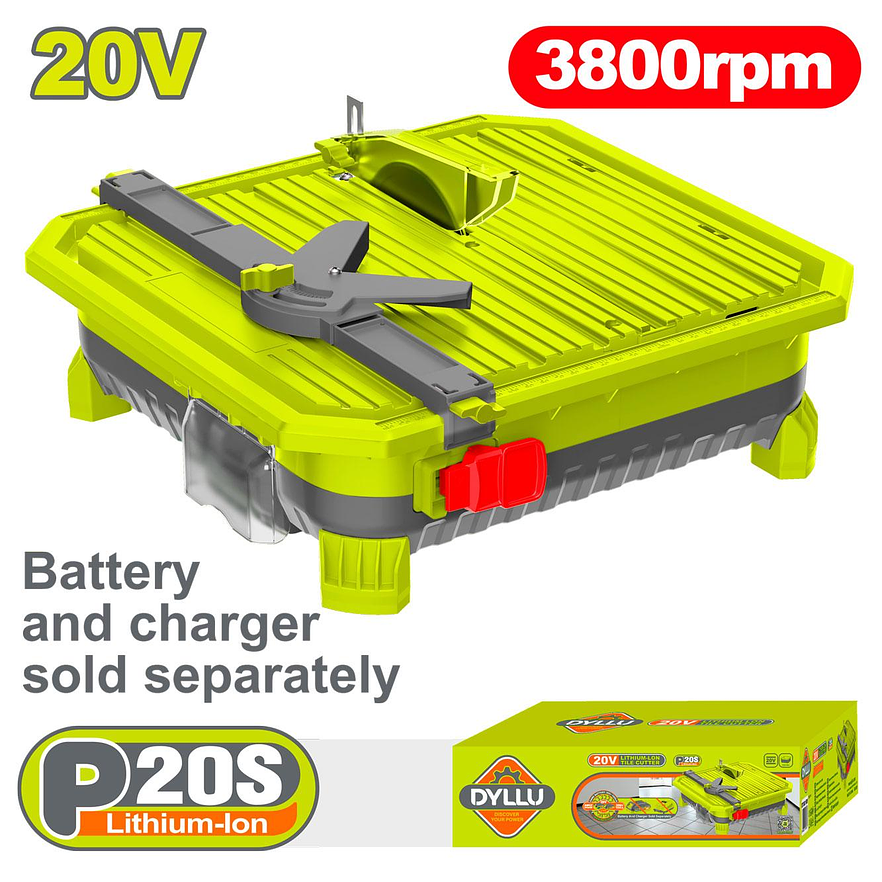 Corta Baldosa 20V DYLLU DTUU1501 Batería y Cargador No Incluidos - Envío a todo Colombia | aztools.co