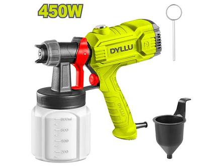 Pistola para Pintar Eléctrica 800ml DYLLU UDTEG1A45 Potencia 450W - Envío a todo Colombia | aztools.co