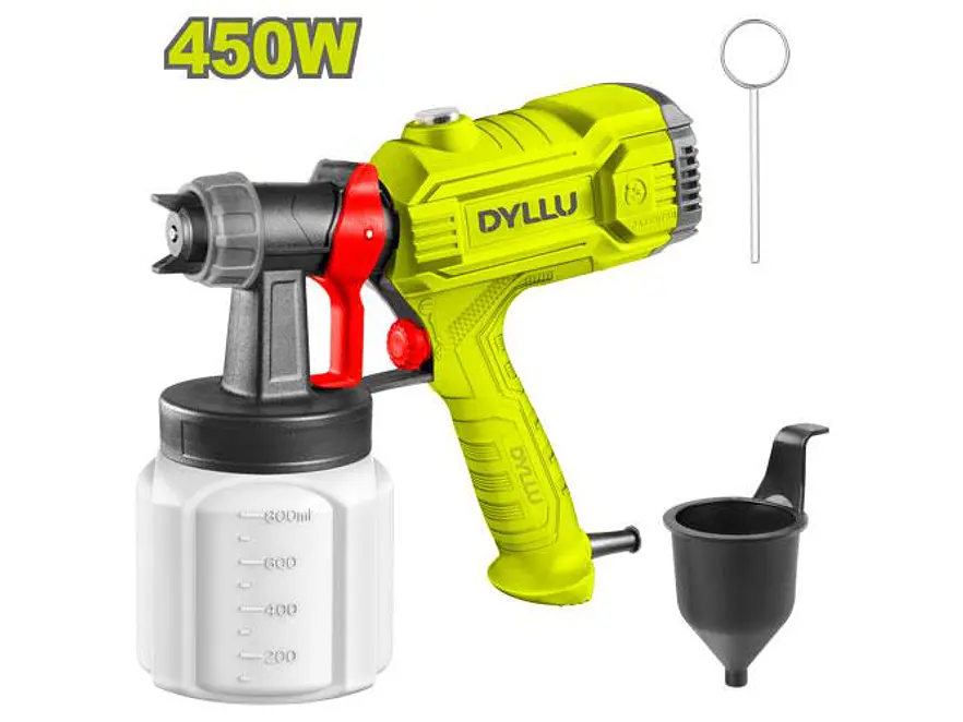 Pistola para Pintar Eléctrica 800ml DYLLU UDTEG1A45 Potencia 450W - Envío a todo Colombia | aztools.co