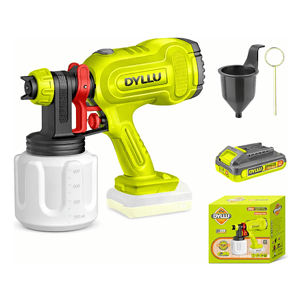 Pistola para Pintar Eléctrica 800ml DYLLU UDTSU30664 20V Inalámbrica