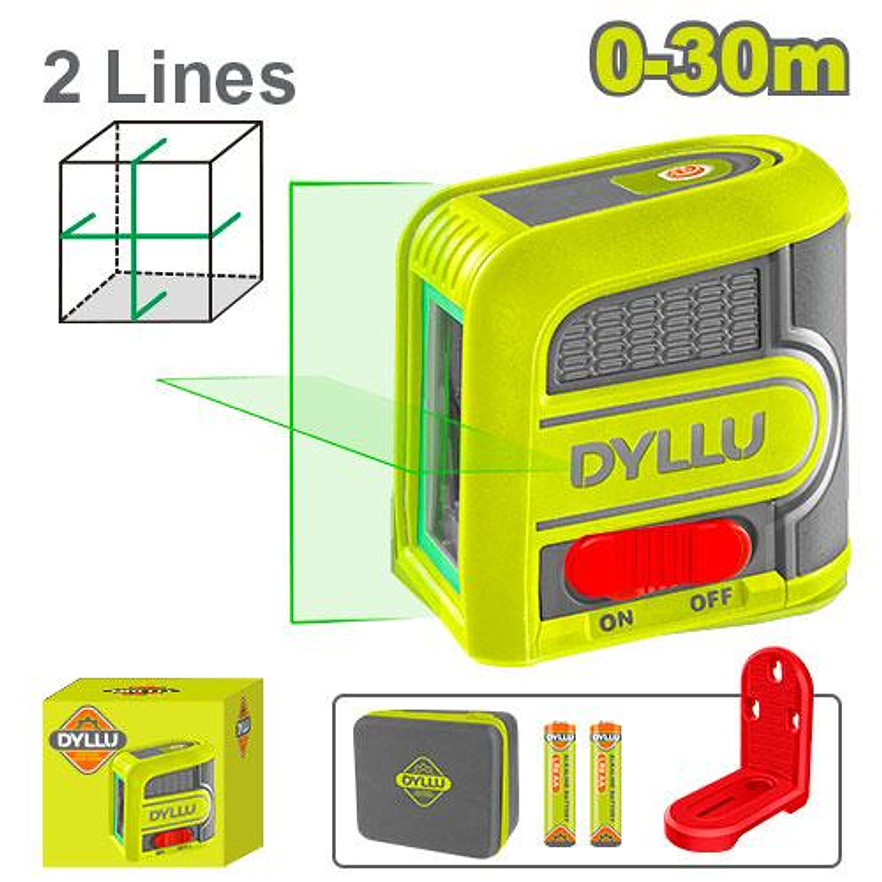 Nivel Láser DYLLU DTLE2M03 0-30m Luz Verde - Envío a todo Colombia | aztools.co
