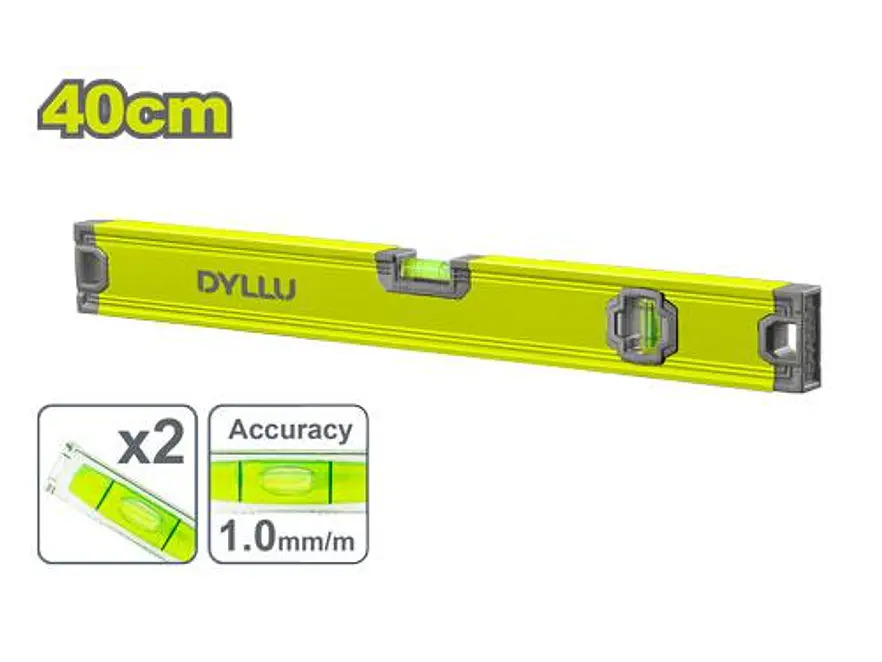 Nivel de Aluminio DYLLU DTSL2G40 Longitud 40cm - Envío a todo Colombia | aztools.co