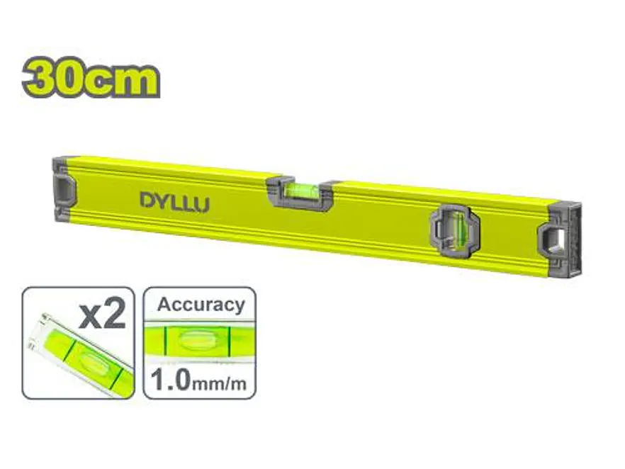 Nivel de Aluminio DYLLU DTSL2G30 Longitud 30cm - Envío a todo Colombia | aztools.co