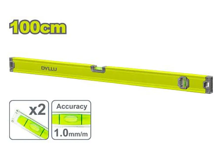 Nivel de Aluminio DYLLU DTSL2G100 Longitud 100cm - Envío a todo Colombia | aztools.co