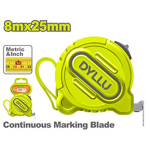 Metro 8 Mts DYLLU DTMT1240 Hoja 25mm