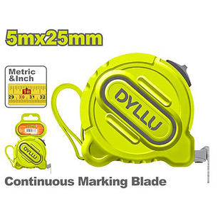 Metro 5 Mts DYLLU DTMT1230 Hoja 25mm