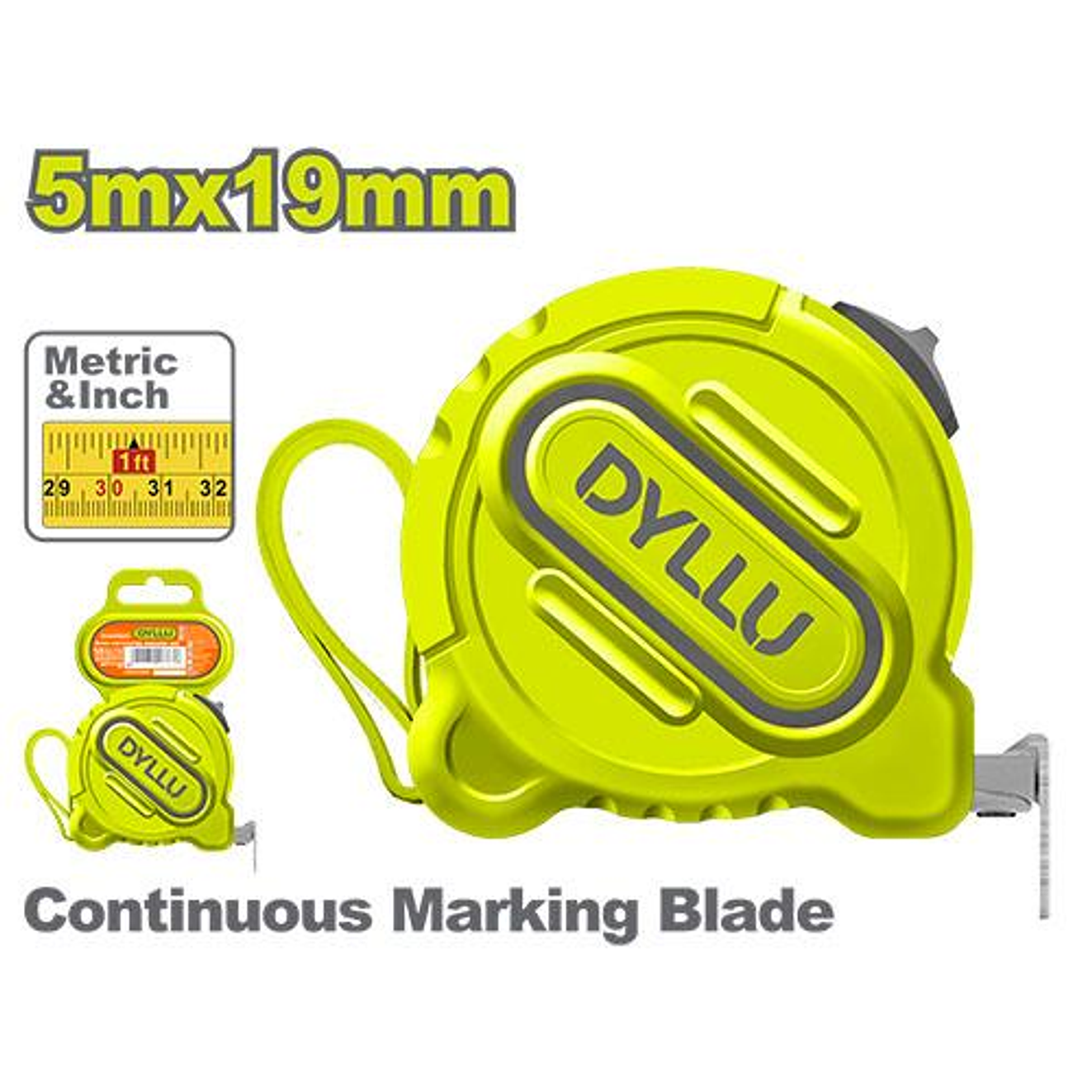 Metro 5 Mts DYLLU DTMT1220 Hoja 19mm