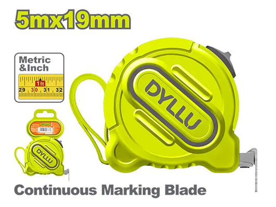 Metro 5 Mts DYLLU DTMT1220 Hoja 19mm - Envío a todo Colombia | aztools.co