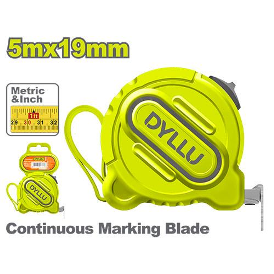 Metro 5 Mts DYLLU DTMT1220 Hoja 19mm - Envío a todo Colombia | aztools.co
