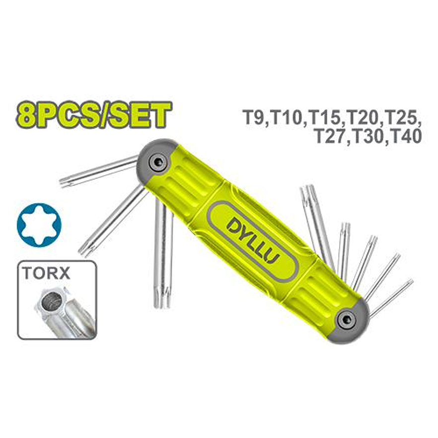 Torx Navaja DYLLU DTHK3281 Puntas Múltiples - Envío a todo Colombia | aztools.co