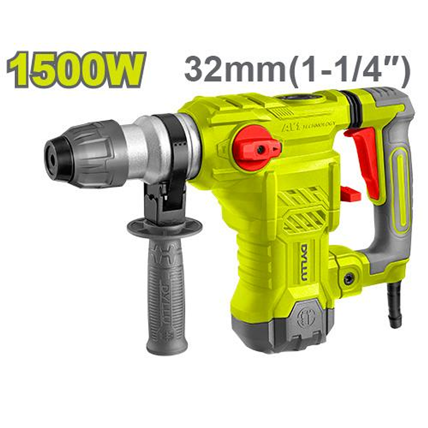 Taladro Rotomartillo SDS PLUS  Potencia 1500W  DYLLU UDTRH2D32 - Envío a todo Colombia | aztools.co