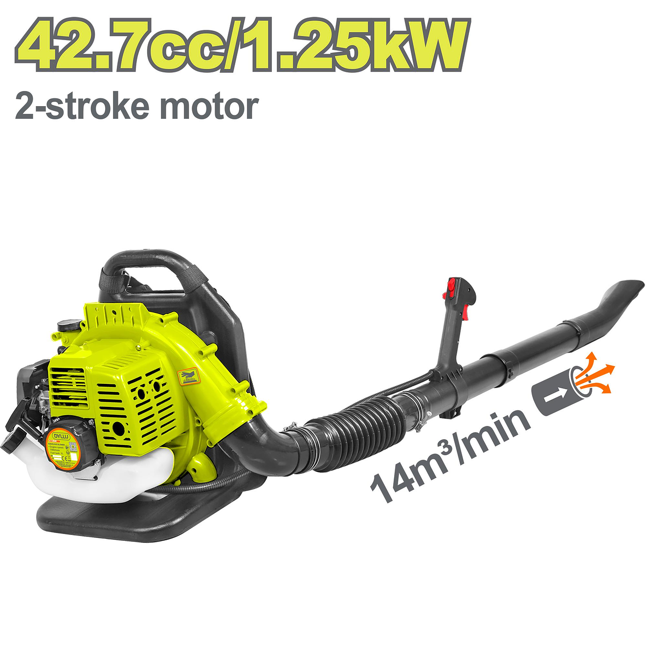 Sopladora a Gasolina DYLLU DTYQ1A42 1.6 HP 42.77CC