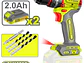 Taladro Inalámbrico Percutor 1/2 DYLLU UDTCDP6281 62NM 20V - Miniatura 3 | aztools.co