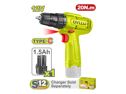 Taladro Inalámbrico 3/8 DYLLU DTCDS518 12V 20NM - Envío a todo Colombia | aztools.co