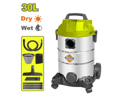Aspiradora y Sopladora Humedo y Seco 30L DYLLU UDTVR4A30 Potencia 1100W - Envío a todo Colombia | aztools.co