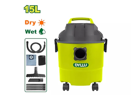 Aspiradora y Sopladora Humedo y Seco 15L DYLLU UDTVR1A15 Potencia 1100W - Envío a todo Colombia | aztools.co