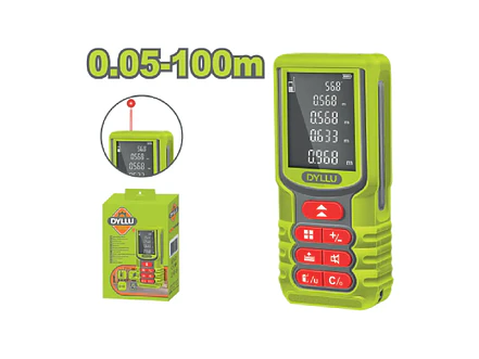 Medidor de Distancia Láser 100m DYLLU DTDL1520 Luz Roja - Foto 1 | aztools.co