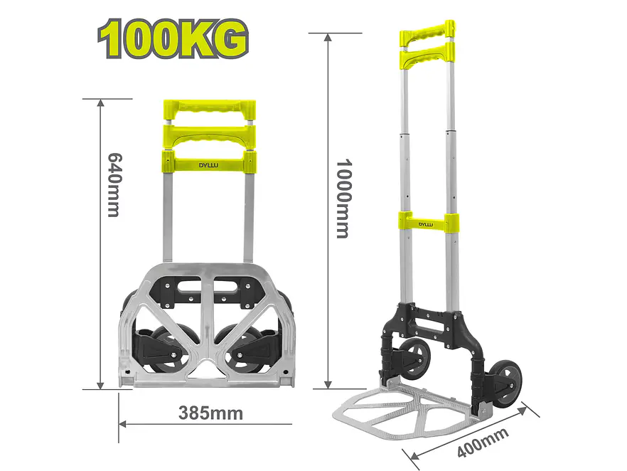 Carretilla Plegable DYLLU DTWB8A10 Capacidad 100Kg - Envío a todo Colombia | aztools.co