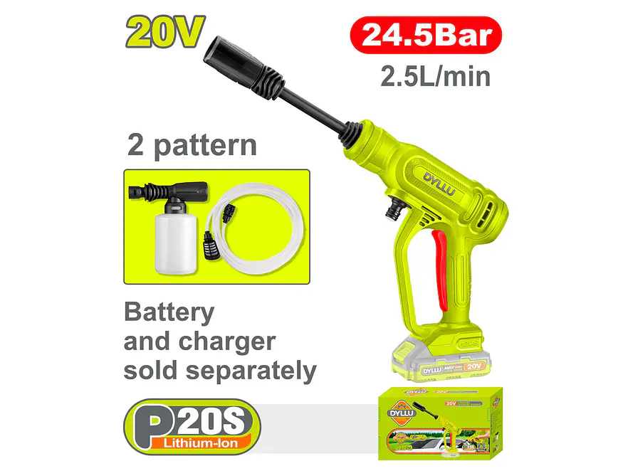 Hidrolavadora Inalámbrica DYLLU DTQX0120 Voltaje 20V - Envío a todo Colombia | aztools.co
