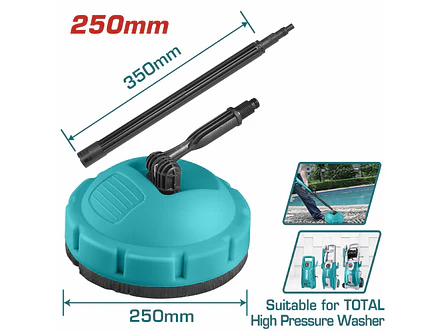 Cepillo De Patio 250 Mm Circular Para Pistola De Hidrolavadora Total Tgtpb251 - Foto 2 | aztools.co