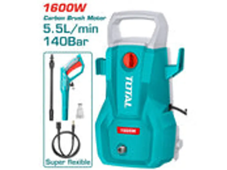 Hidrolavadora Eléctrica TOTAL UTGT11336 Super Select 1600W 2030 PSI - Foto 2 | aztools.co