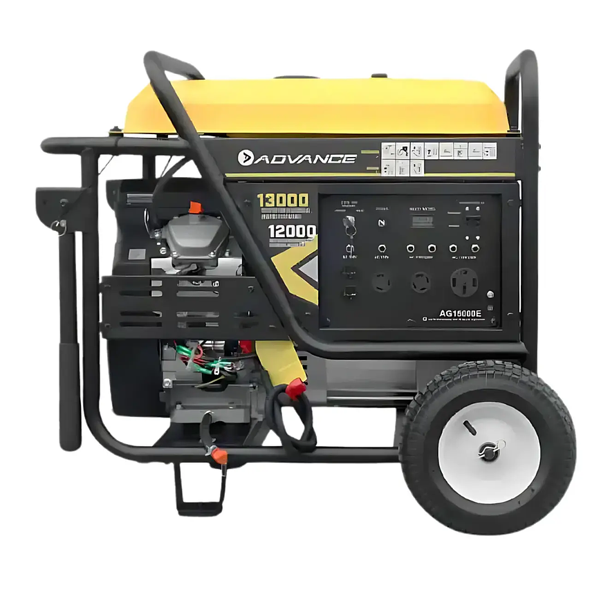Planta Eléctrica ADVANCE AG15000E 13000 Watts Màximo,  gasolinas monofàscio arranque Electrico 1