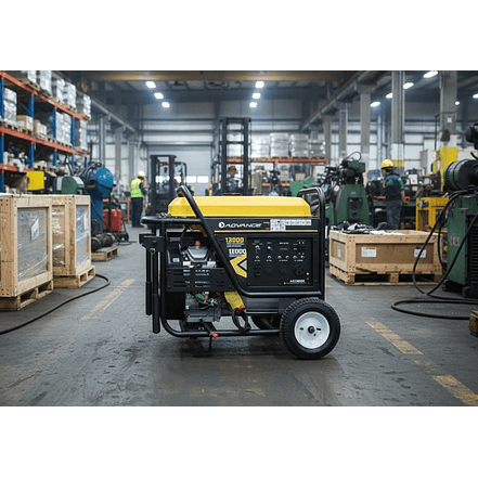 Planta Eléctrica ADVANCE AG15000E 13000 Watts Màximo,  gasolinas monofàscio arranque Electrico 2