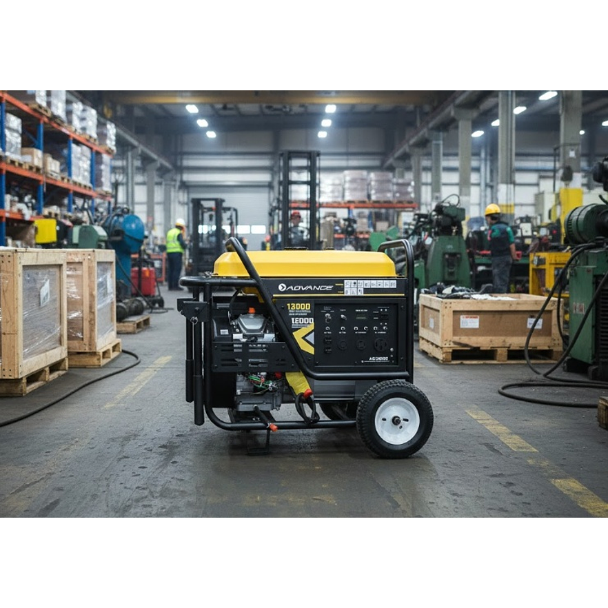 Planta Eléctrica ADVANCE AG15000E 13000 Watts Màximo,  gasolinas monofàscio arranque Electrico 2