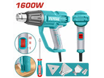 Pistola de Calor Industrial TOTAL UTB16078 1600W con Accesorios - Foto 2 | aztools.co
