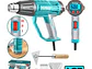 Pistola de Calor Industrial TOTAL UTB16056 1600W con Pantalla LCD y Ajuste Digital - Miniatura 2 | aztools.co