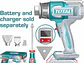 Pistola de Calor Inalámbrica 20V TOTAL TBLI2003 LCD Temperatura Ajustable - Miniatura 1 | aztools.co