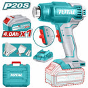 Pistola de Calor Inalámbrica 20V TOTAL UTBLI20025 Industrial Kit 4.0Ah