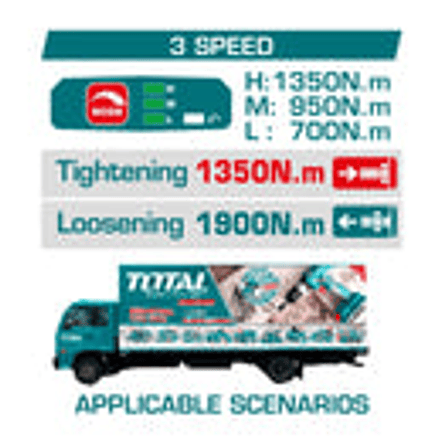 Llave de Impacto Inalámbrica 3/4
