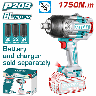 Pistola de impacto inalambrica 3/4