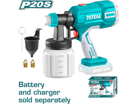Pistola para Pintar Inalámbrica 20V TOTAL TSGLI2003 Recipiente 800ml - Envío a todo Colombia | aztools.co